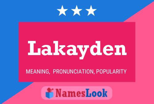 Lakayden Name Poster