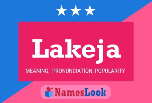 Lakeja Name Poster