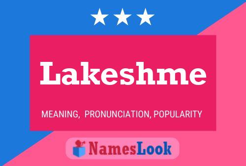 Lakeshme Name Poster