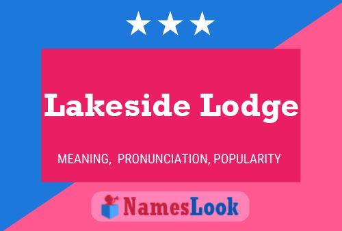 Lakeside Lodge Name Poster