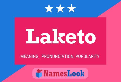 Laketo Name Poster