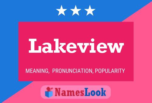 Lakeview Name Poster