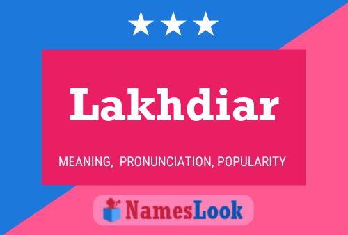 Lakhdiar Name Poster