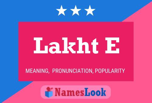 Lakht E Name Poster