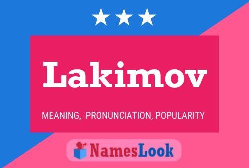 Lakimov Name Poster