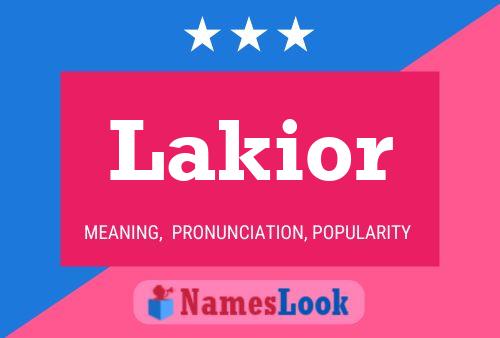 Lakior Name Poster