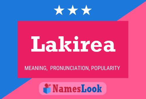 Lakirea Name Poster