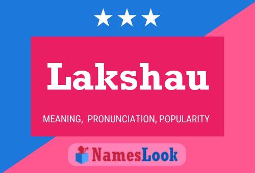 Lakshau Name Poster