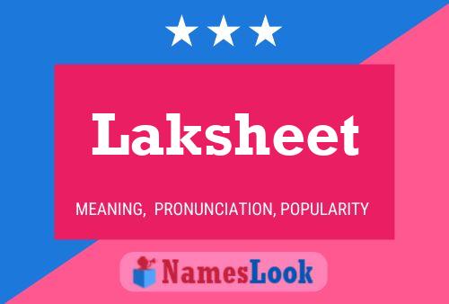 Laksheet Name Poster