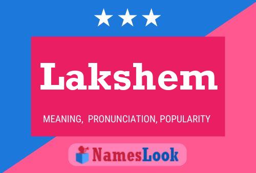 Lakshem Name Poster