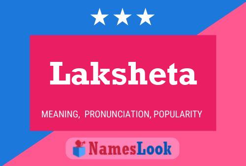 Laksheta Name Poster