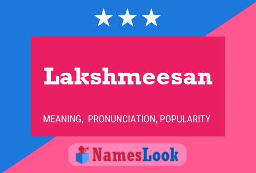 Lakshmeesan Name Poster