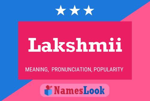 Lakshmii Name Poster