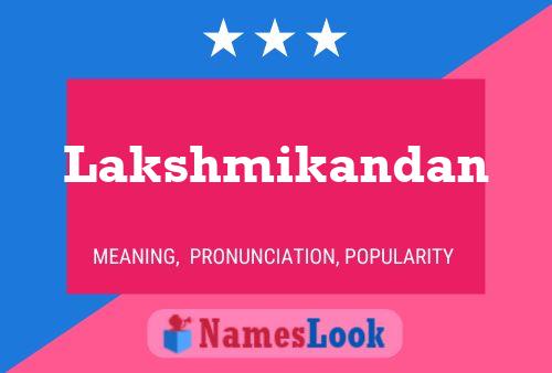 Lakshmikandan Name Poster