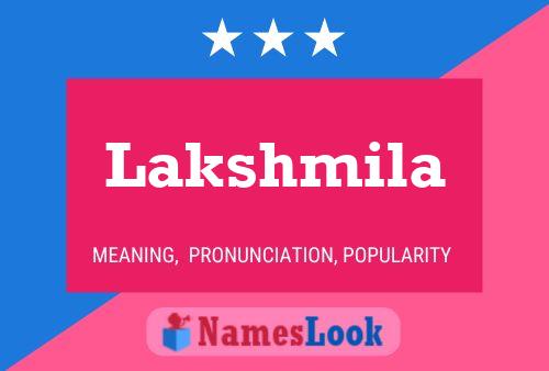 Lakshmila Name Poster