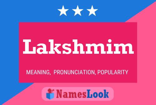 Lakshmim Name Poster