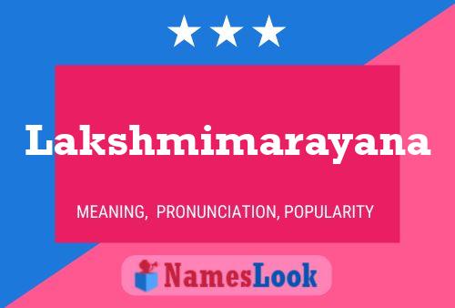 Lakshmimarayana Name Poster