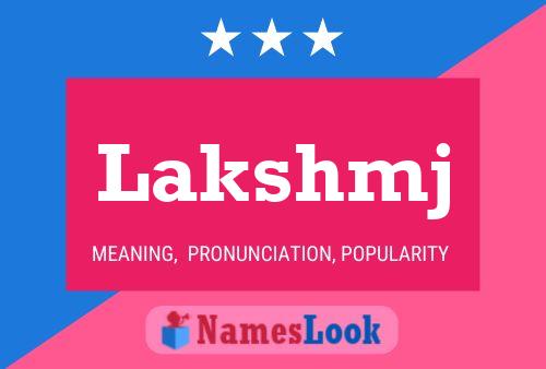 Lakshmj Name Poster