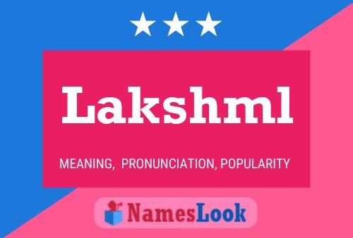 Lakshml Name Poster