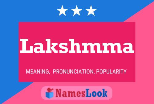 Lakshmma Name Poster