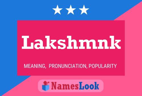 Lakshmnk Name Poster