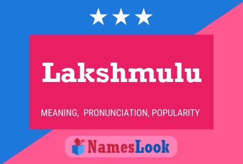 Lakshmulu Name Poster