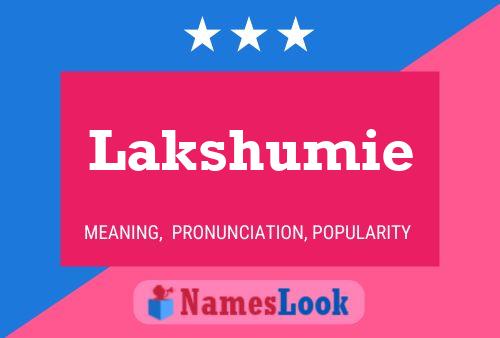 Lakshumie Name Poster