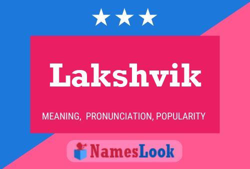 Lakshvik Name Poster