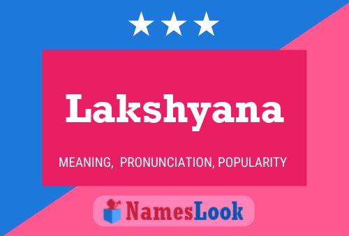 Lakshyana Name Poster