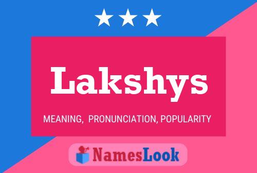 Lakshys Name Poster