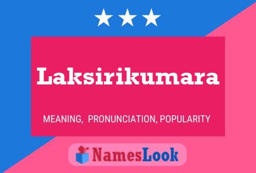 Laksirikumara Name Poster