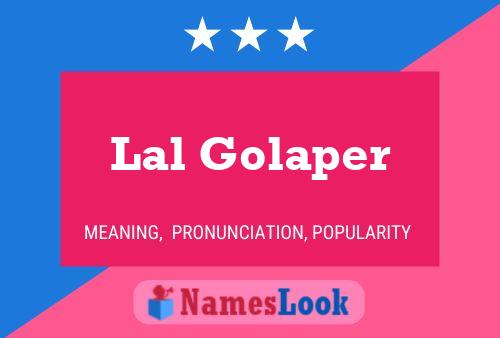 Lal Golaper Name Poster