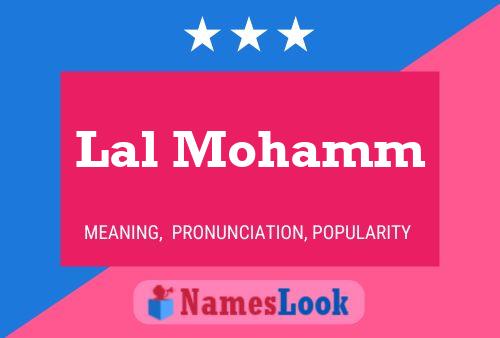 Lal Mohamm Name Poster