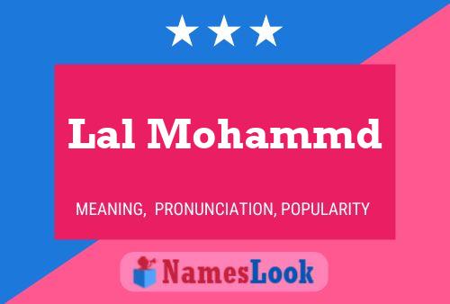 Lal Mohammd Name Poster