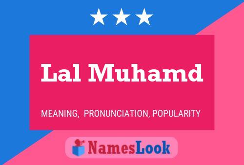 Lal Muhamd Name Poster