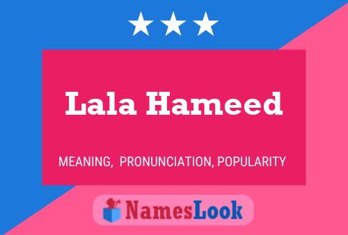 Lala Hameed Name Poster