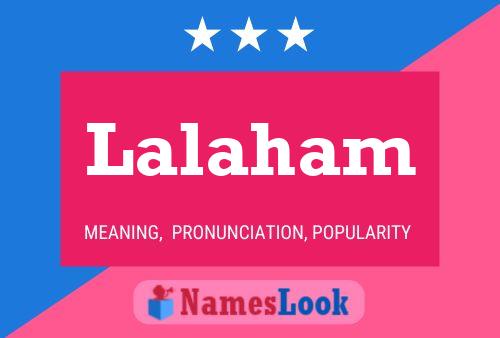 Lalaham Name Poster