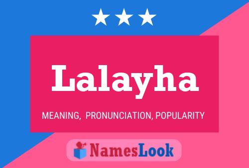 Lalayha Name Poster