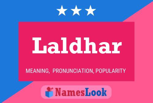 Laldhar Name Poster