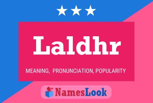 Laldhr Name Poster