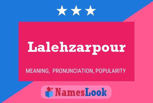 Lalehzarpour Name Poster