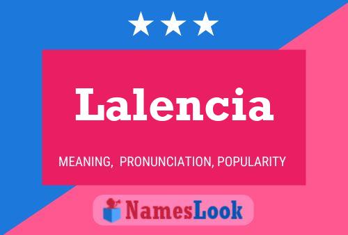 Lalencia Name Poster