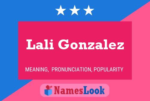 Lali Gonzalez Name Poster