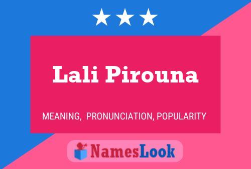 Lali Pirouna Name Poster