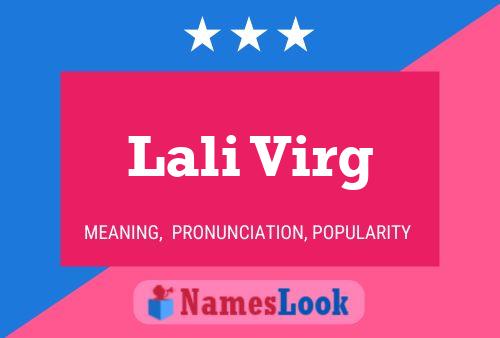 Lali Virg Name Poster