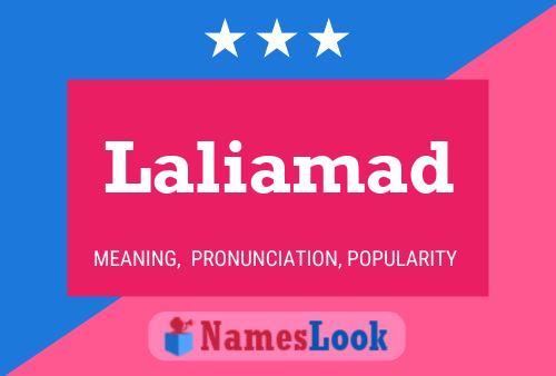 Laliamad Name Poster