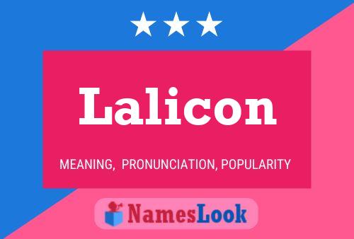 Lalicon Name Poster