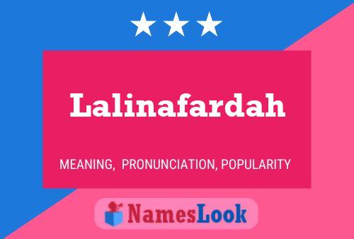 Lalinafardah Name Poster