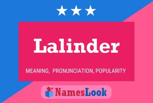 Lalinder Name Poster