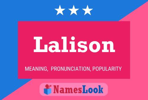 Lalison Name Poster